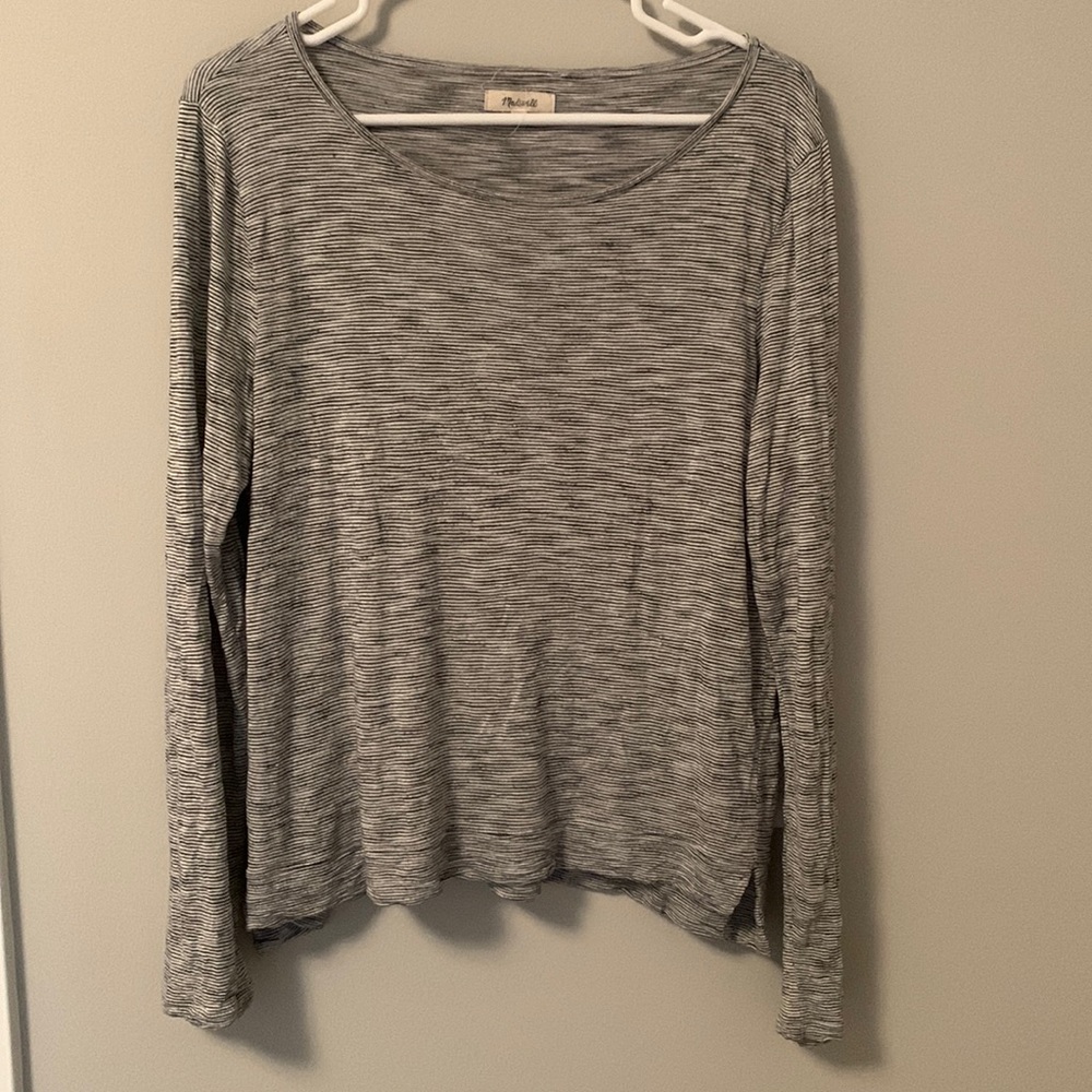 Madewell long sleeve top, size M